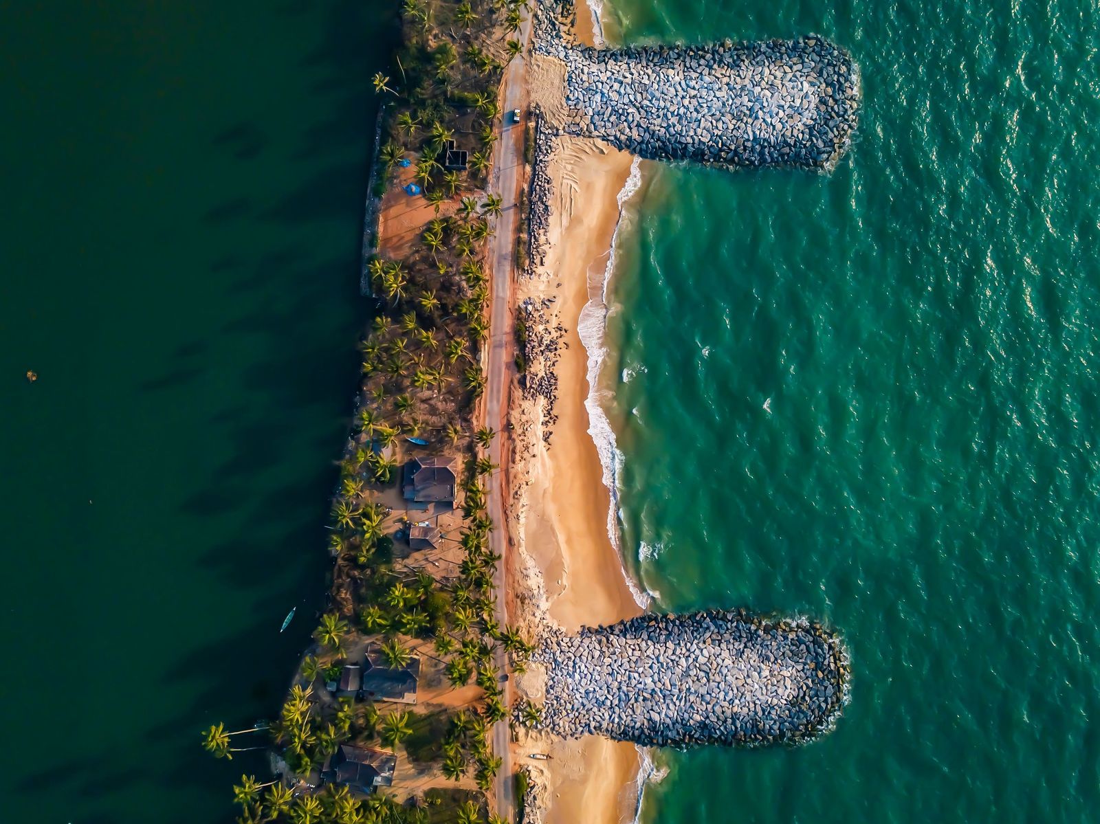 Malpe coast from above