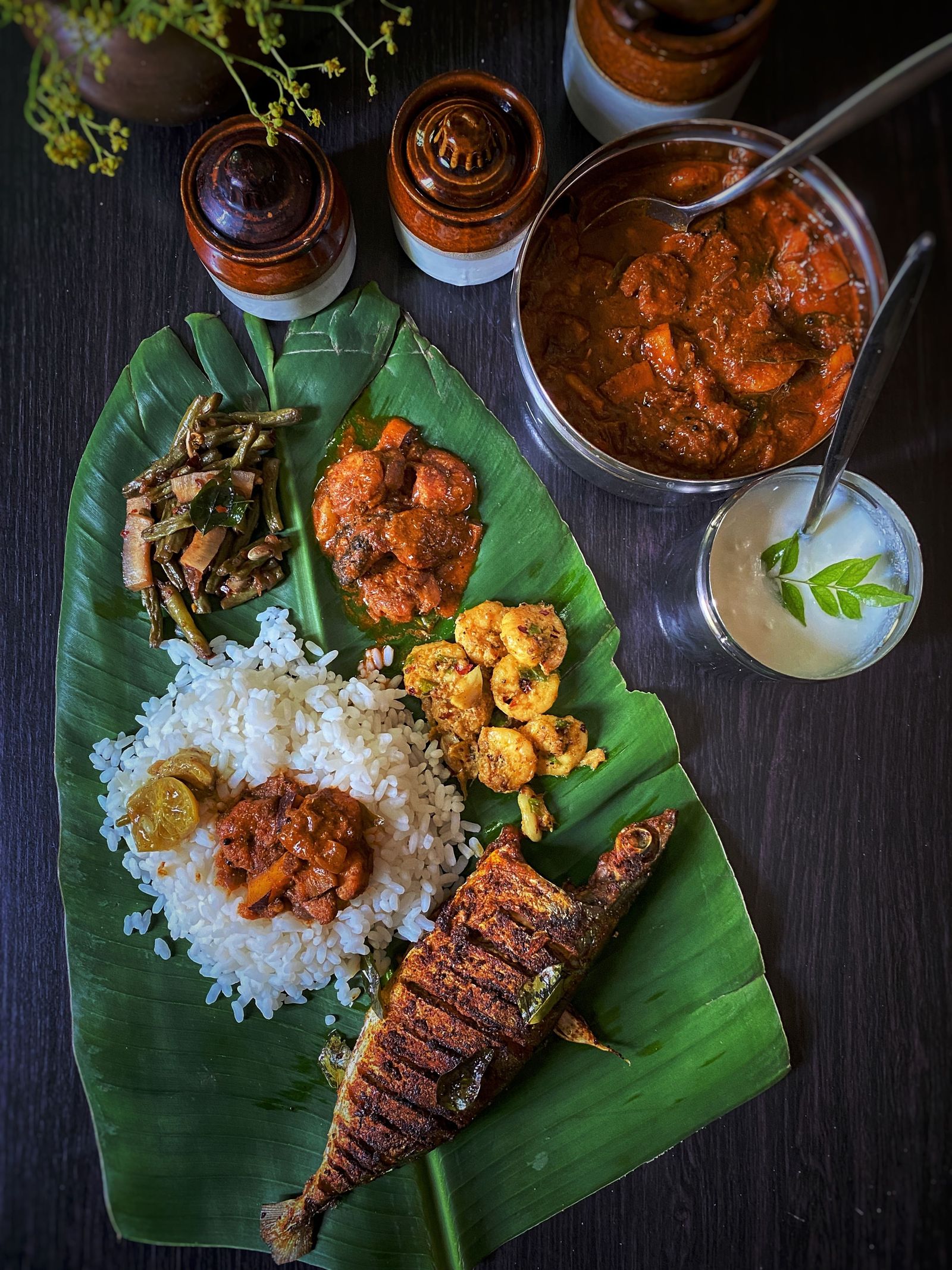 Authentic Mangalorean coastal thali